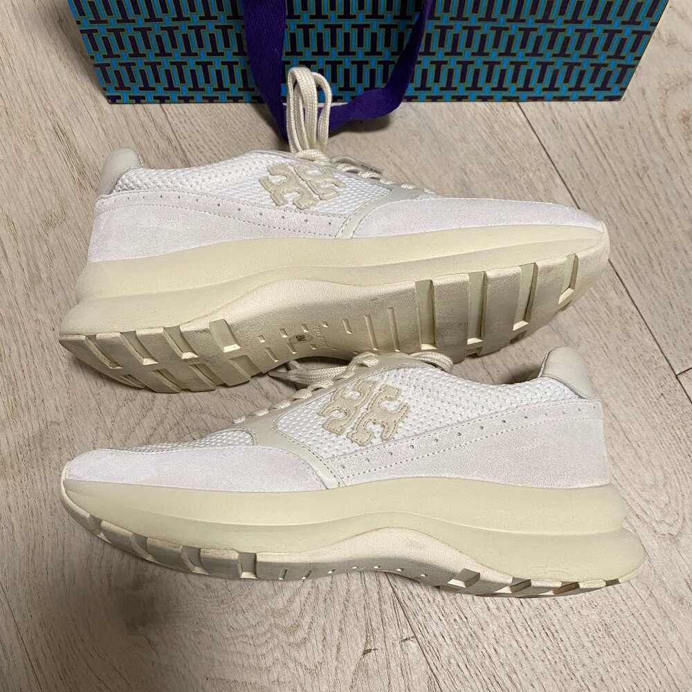 Tory Burch Cream/Off-White Women's Sneakers - Picture 12 of 13